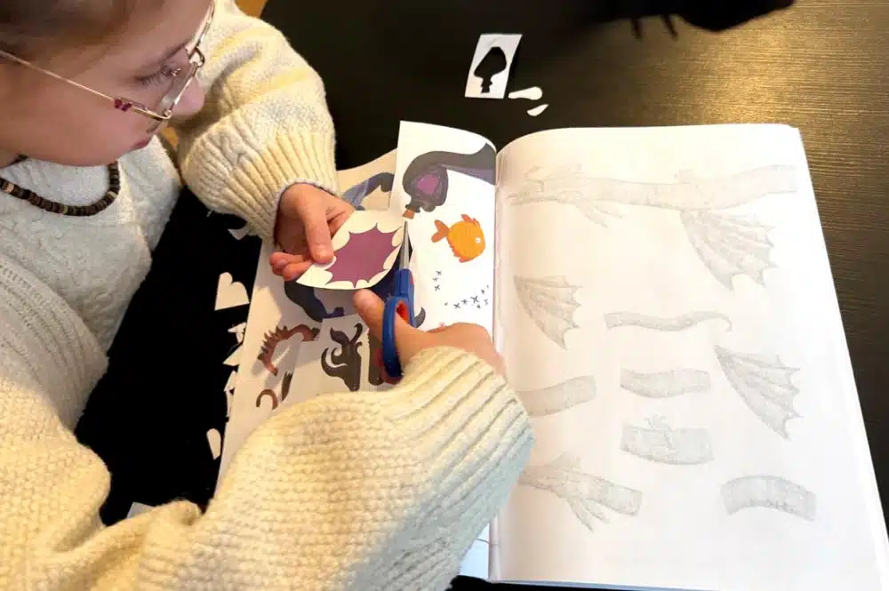 Children creating stop-motion animation with the Babilling Animation Kit